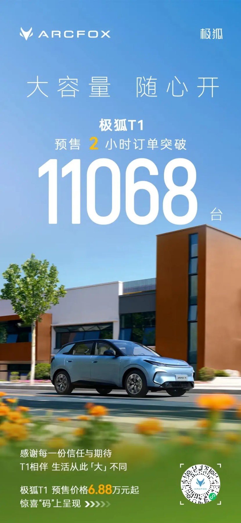 北极星架构发布，“小T大作”的极狐T1预售6.88万起