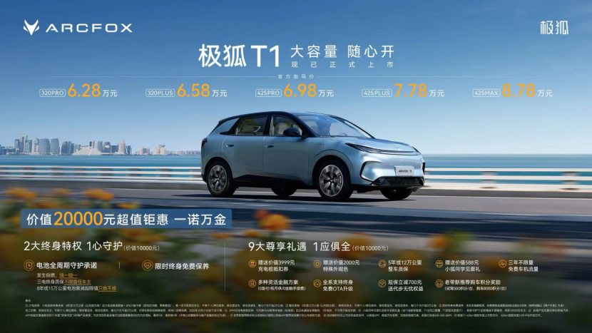 悦闻 | 售6.28万起，极狐T1重造A0级精品纯电汽车价值