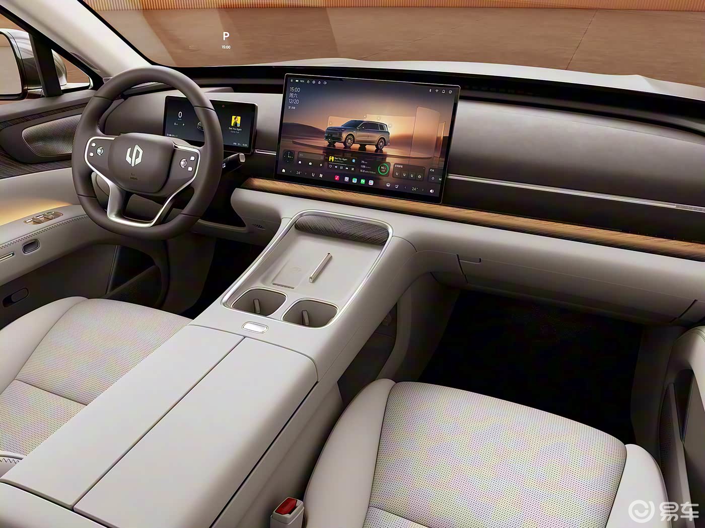 配“零重力”座椅/冷暖冰箱 零跑D19内饰官图发布