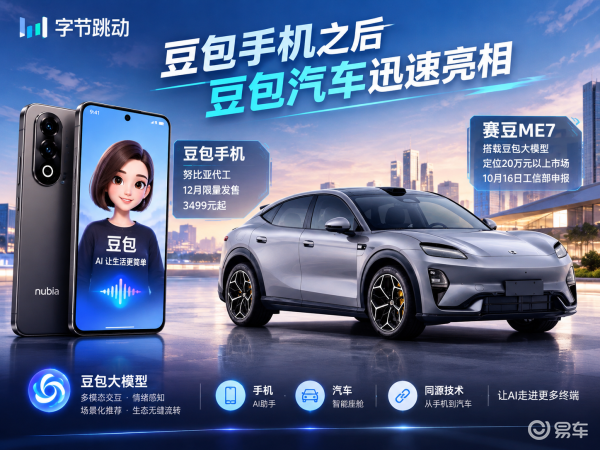 豆包手机后 豆包汽车迅速亮相